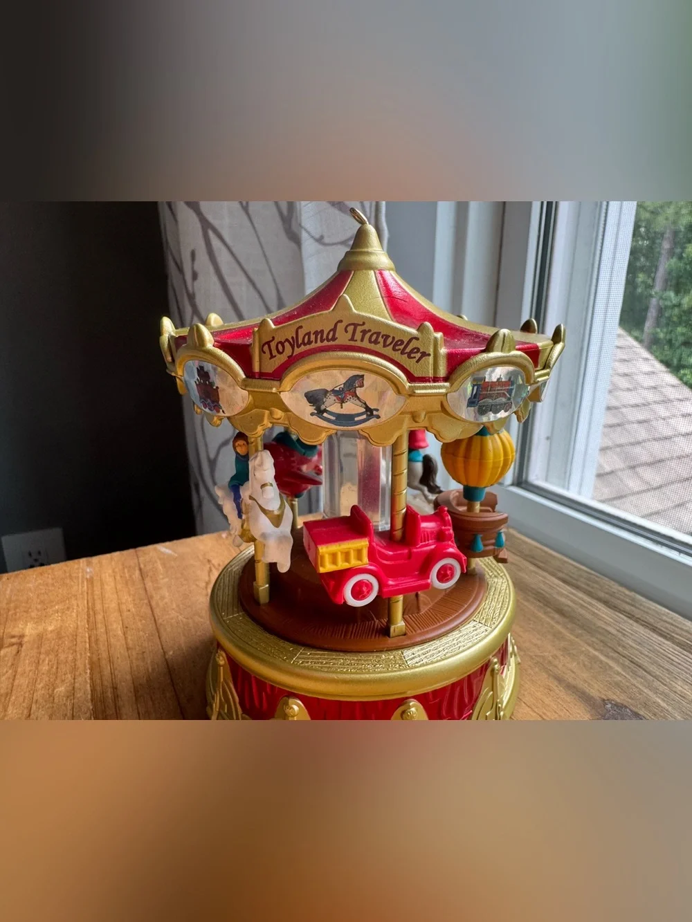 Hallmark Keepsake Toyland Traveler Carousel Ornament